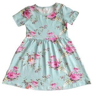 Light Blue, Spring Fling Dress, Short Sleeve, Knee Length 2T Boutique Dress
